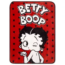 Betty Boop Kiss Fleece Blanket at Spencer's