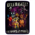 Five Nights at Freddy's Celebrate Fleece Blanket at Spencer's