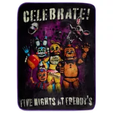 Five Nights at Freddy's Celebrate Fleece Blanket at Spencer's