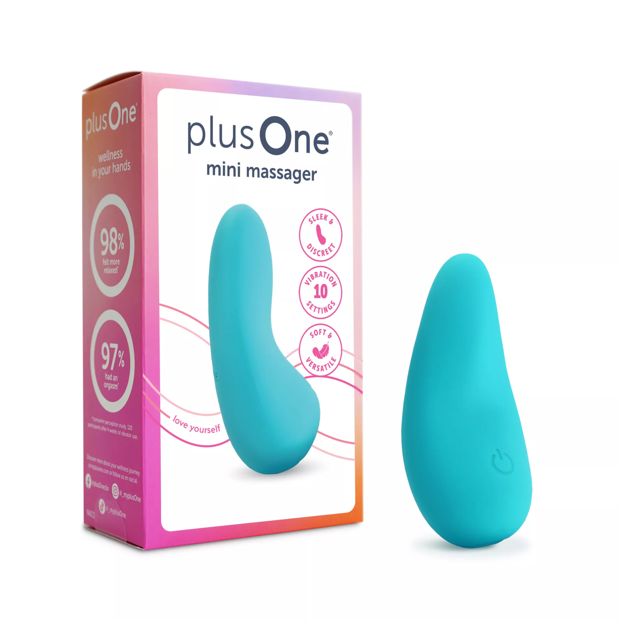 plusOne Mini Massager Teal at Spencer's