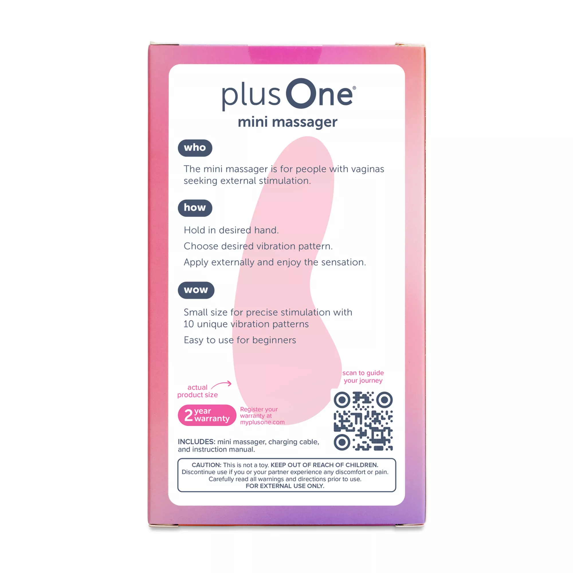 plusOne Mini Massager Teal at Spencer's