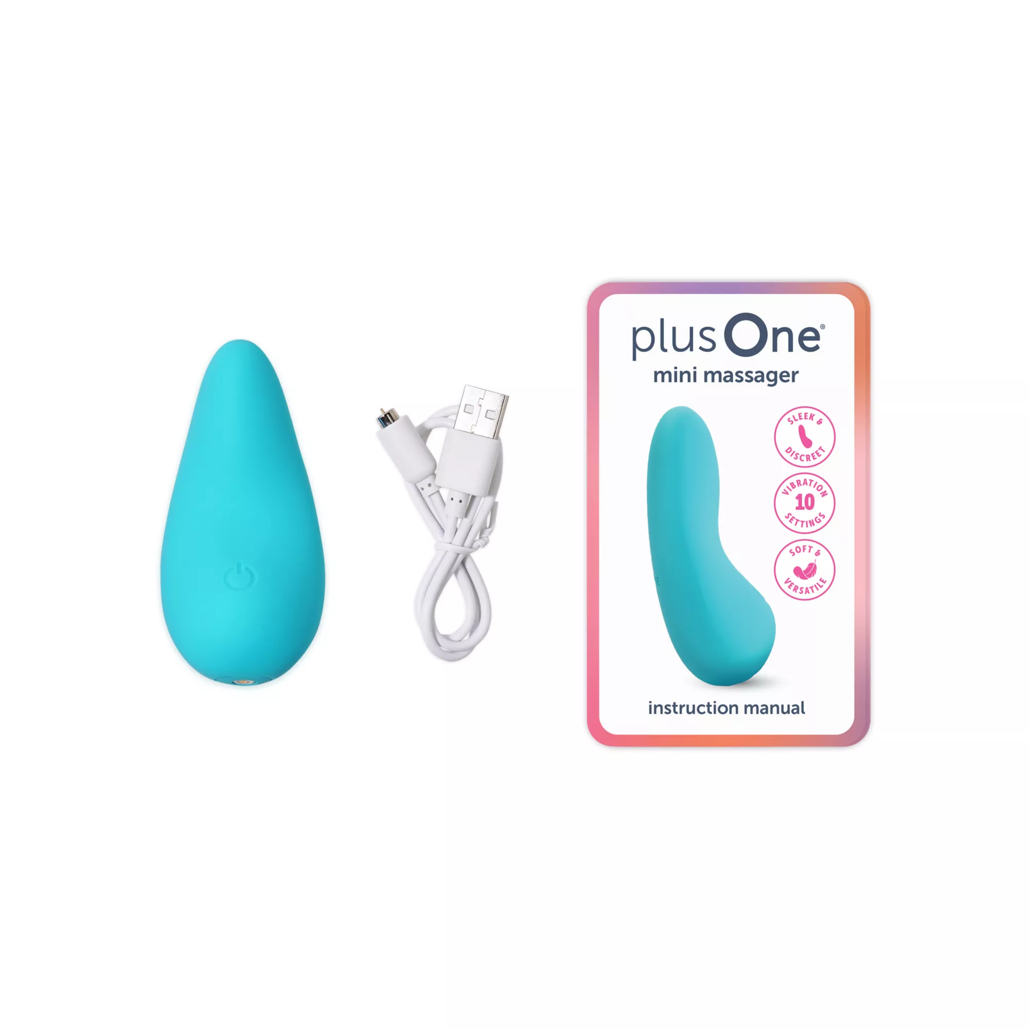 plusOne Mini Massager Teal at Spencer's