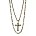 Multi-Pack Cross Gold-Tone Chain Necklaces - 2 Pack at Spencer's