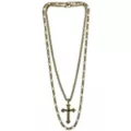 Multi-Pack Cross Gold-Tone Chain Necklaces - 2 Pack at Spencer's
