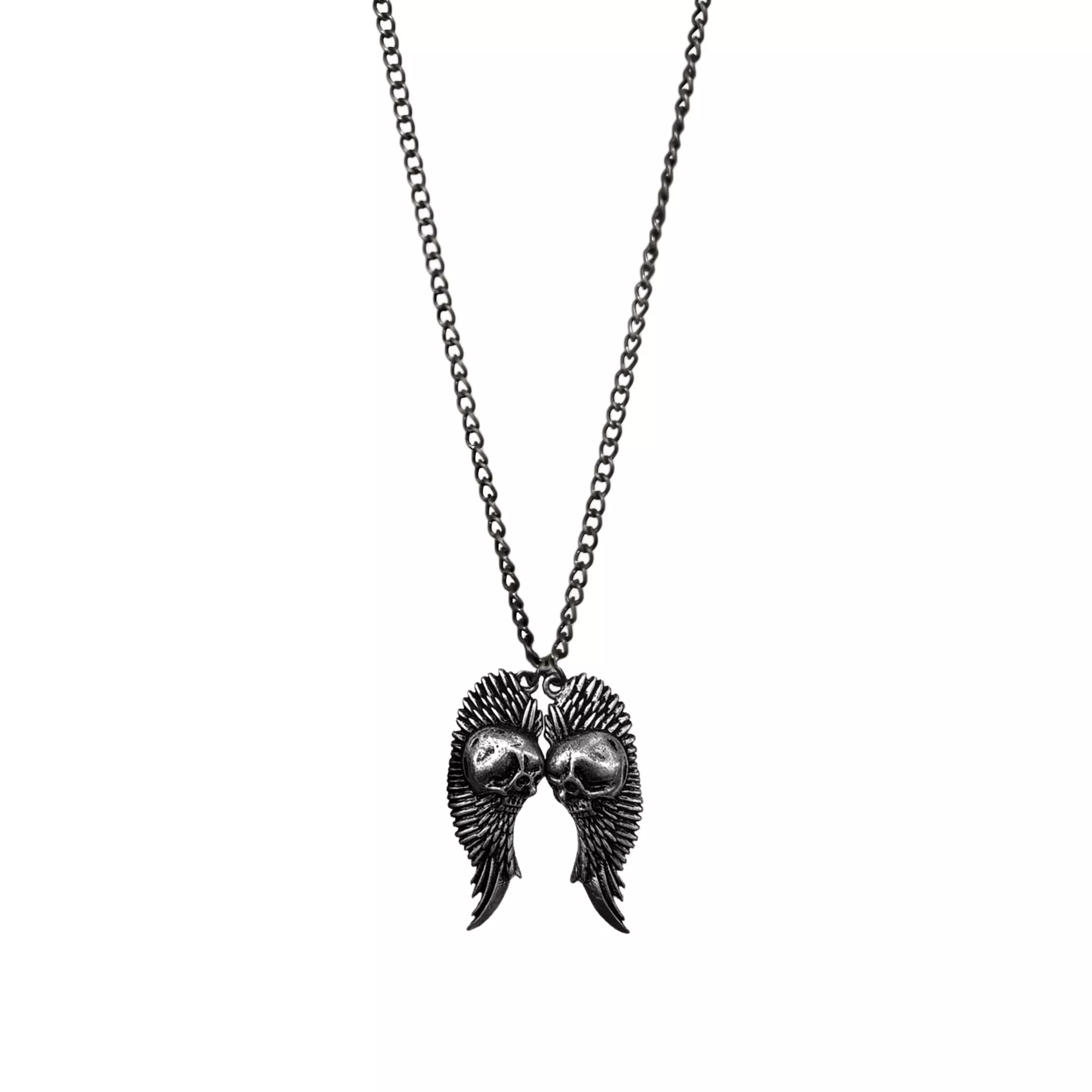 Skull Angel Wings Chain Necklace