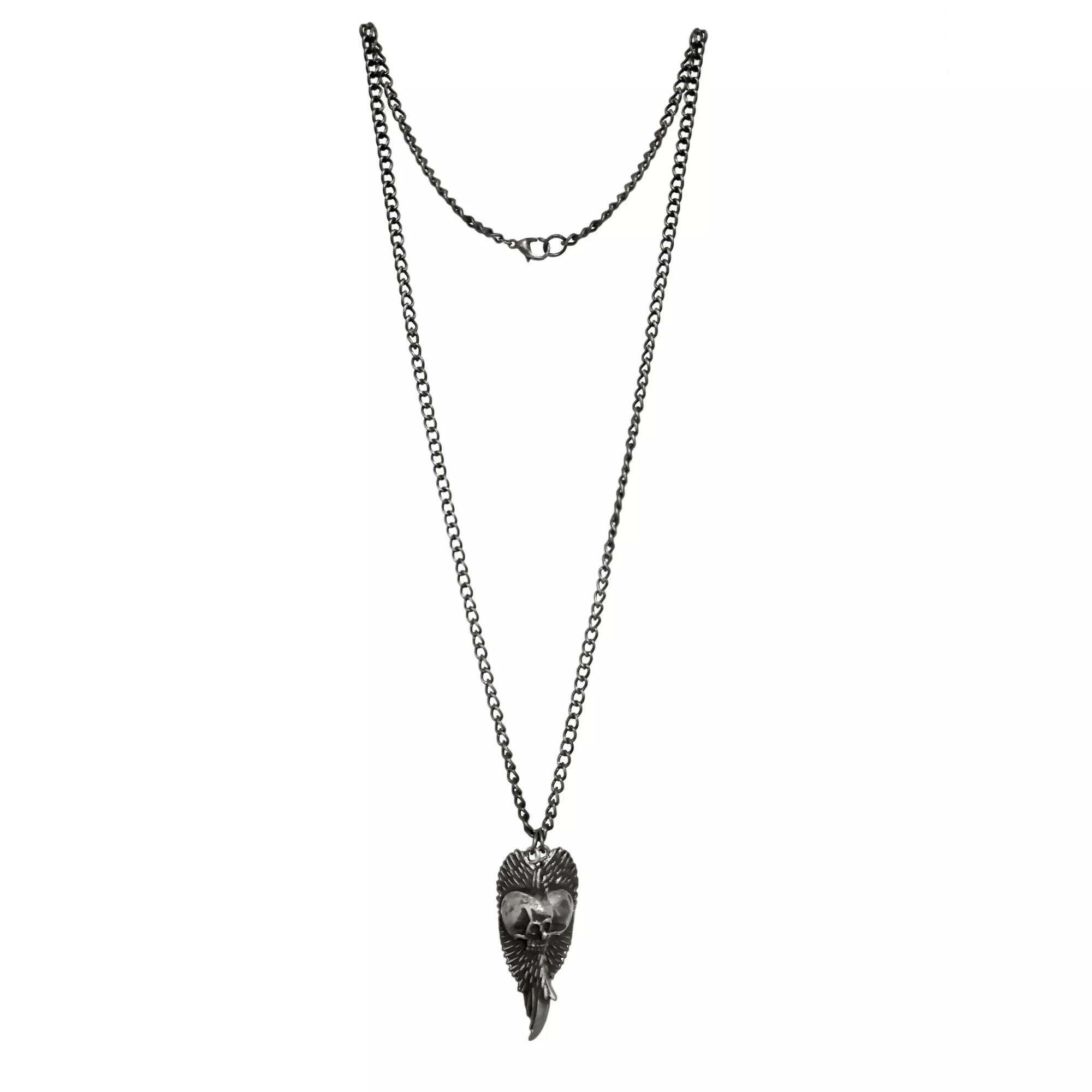 Skull Angel Wings Chain Necklace