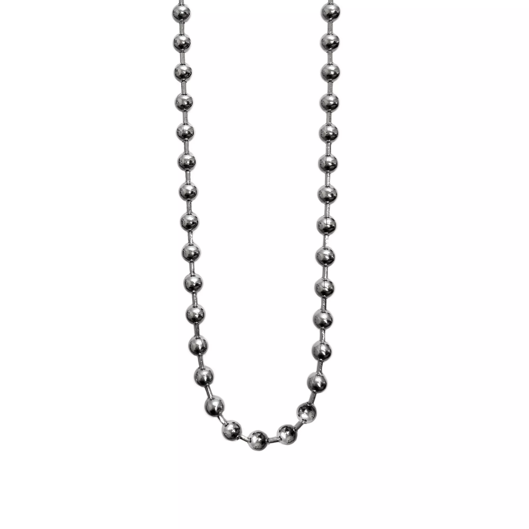 Minimalist Silver-Tone Ball Chain Necklace at Spencer's