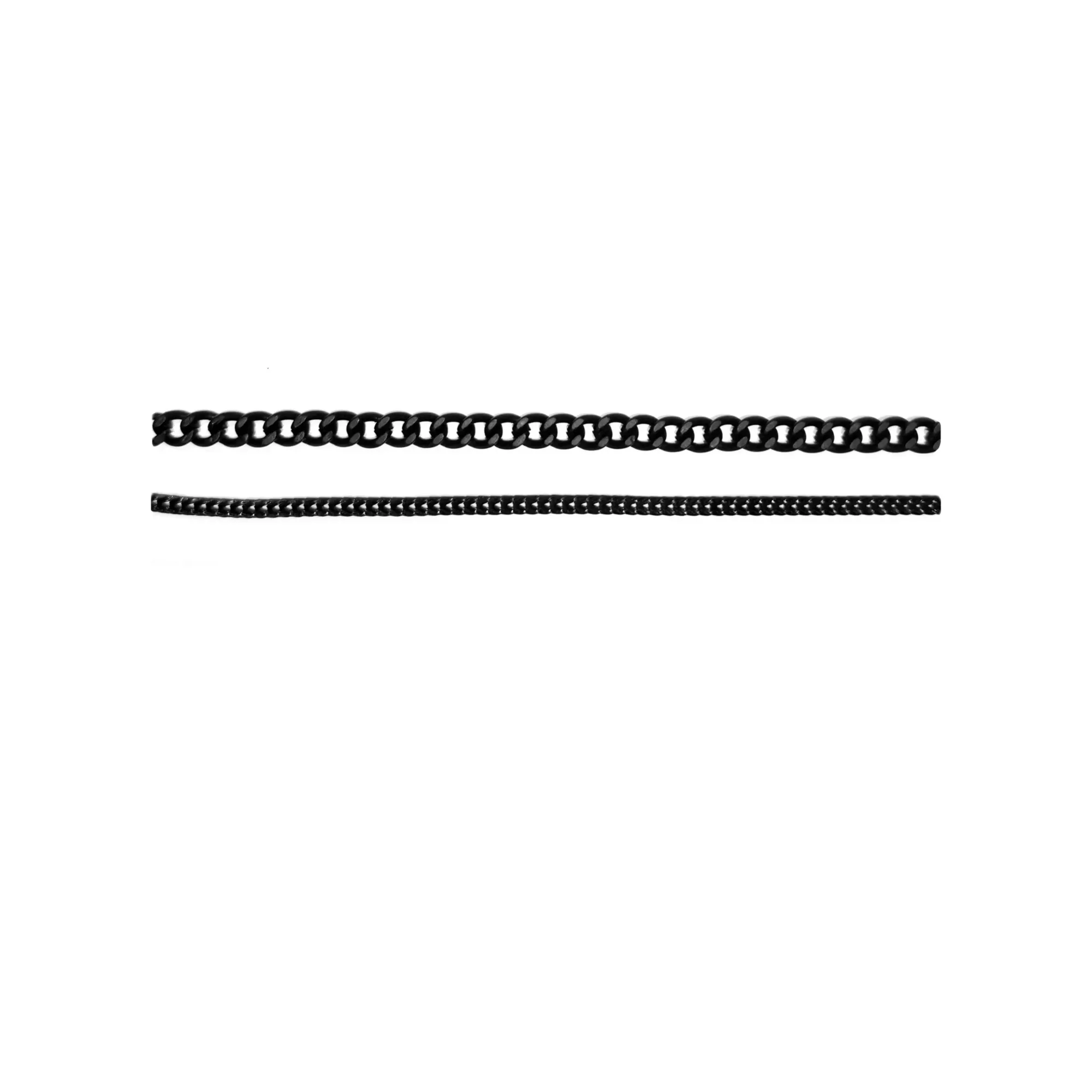 Multi-Pack Black Chain Necklaces - 2 Pack