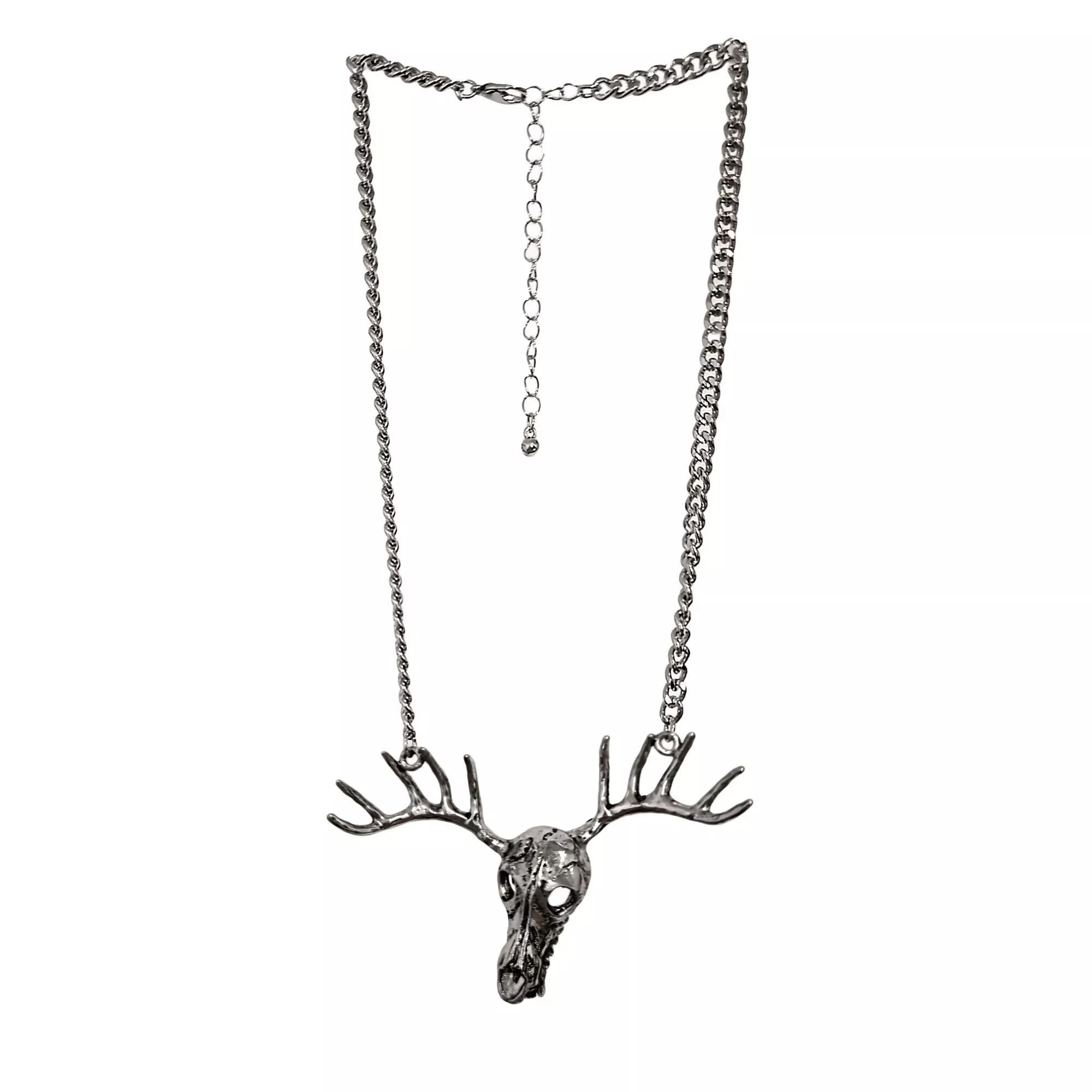 Deer Skull Pendant Chain Necklace