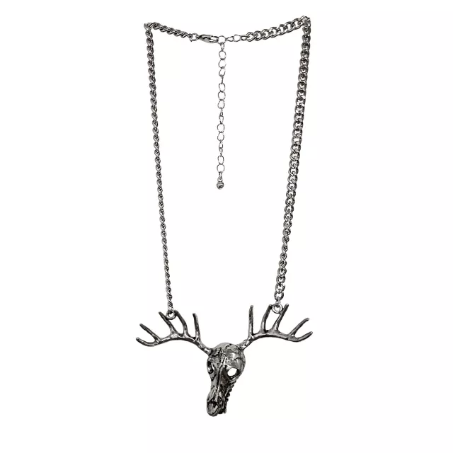 Deer Skull Pendant Chain Necklace at Spencer's