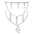 Multi-Pack Celestial Pendant Chain Choker Necklaces - 2 Pack at Spencer's