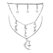 Multi-Pack Celestial Pendant Chain Choker Necklaces - 2 Pack at Spencer's