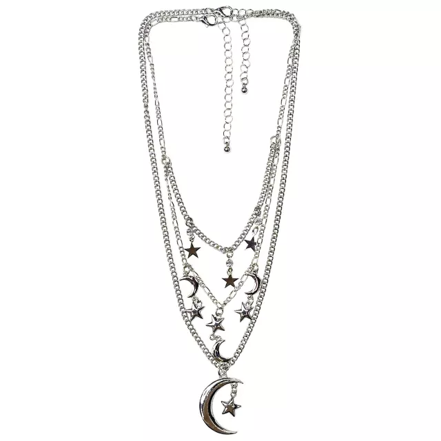 Multi-Pack Celestial Pendant Chain Choker Necklaces - 2 Pack at Spencer's
