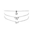 Multi-Pack Charm Silver-Tone Necklaces - 3 Pack at Spencer's
