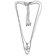 Multi-Pack Charm Silver-Tone Necklaces - 3 Pack at Spencer's