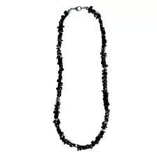 Black Puka Beaded Necklace at Spencer's