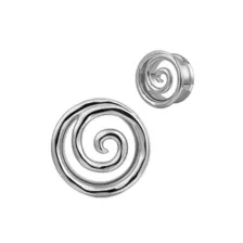 Swirl Silver-Plated Tunnels at Spencer's