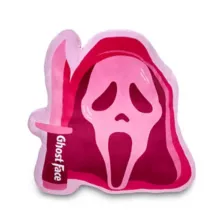 Pink Ghost Face Head Pillow at Spencer's