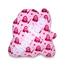 Pink Ghost Face Head Pillow at Spencer's