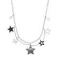Star Charms Double Row Chain Necklace at Spencer's