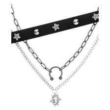 Multi-Pack Horseshoe Ring Chain & Choker Necklaces - 3 Pack at Spencer's