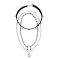 Multi-Pack Horseshoe Ring Chain & Choker Necklaces - 3 Pack at Spencer's