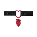 Spiked Anatomical Heart Choker Necklace at Spencer's