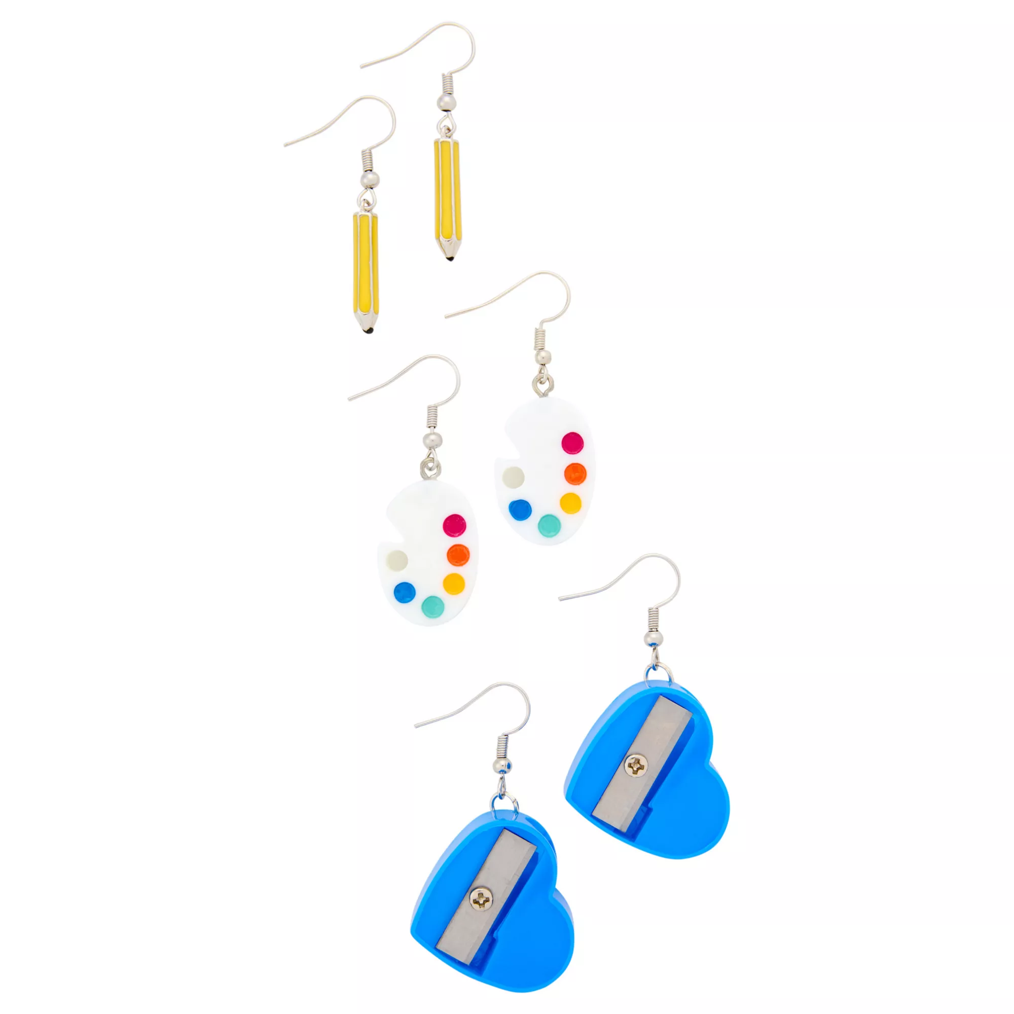 Multi-Pack Art Supplies Dangle Earrings - 3 Pack