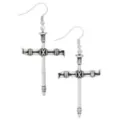 Nail Cross Dangle Earrings at Spencer's