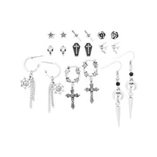 Multi-Pack Cryptic Charms Stud and Dangle Earrings - 9 Pack at Spencer's