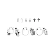 Multi-Pack Death Wish Charm Mixed Earrings - 6 Pair at Spencer's