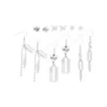 Multi-Pack Razor Blade and Barbed Wire Mixed Earrings - 6 Pair at Spencer's