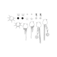Multi-Pack Skull and Tooth Mixed Earrings - 9 Pair at Spencer's