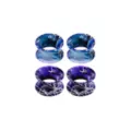 Multi-Pack Purple Blue and White Splatter Tunnels - 2 Pair at Spencer's