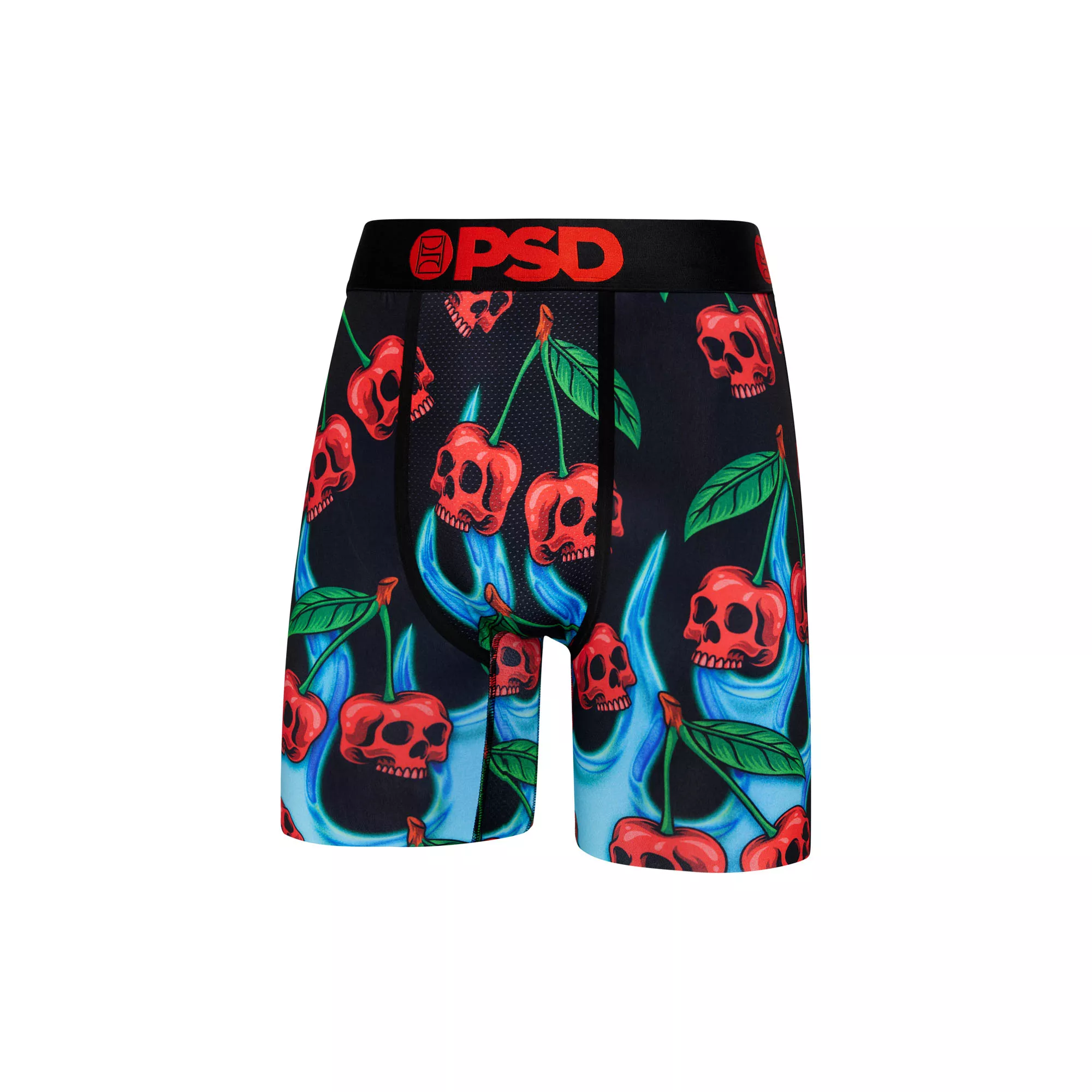 PSD Flame Cherry Skull Boxer Briefs at Spencer's