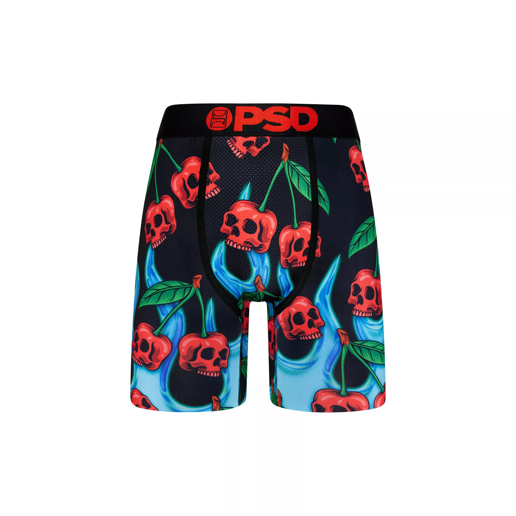 PSD Flame Cherry Skull Boxer Briefs at Spencer's