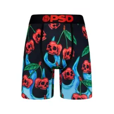 PSD Flame Cherry Skull Boxer Briefs at Spencer's