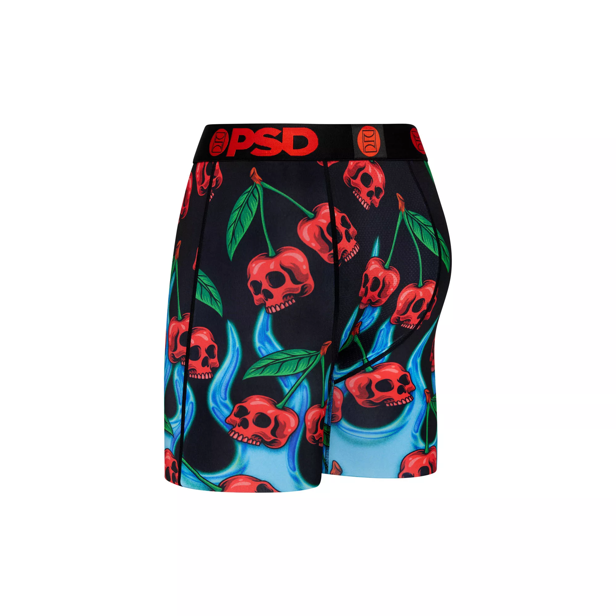 PSD Flame Cherry Skull Boxer Briefs at Spencer's
