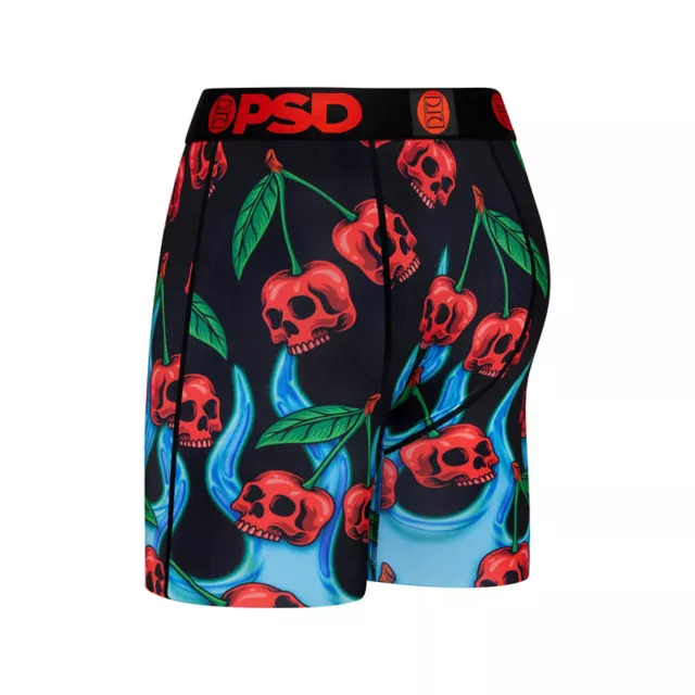 PSD Flame Cherry Skull Boxer Briefs at Spencer's