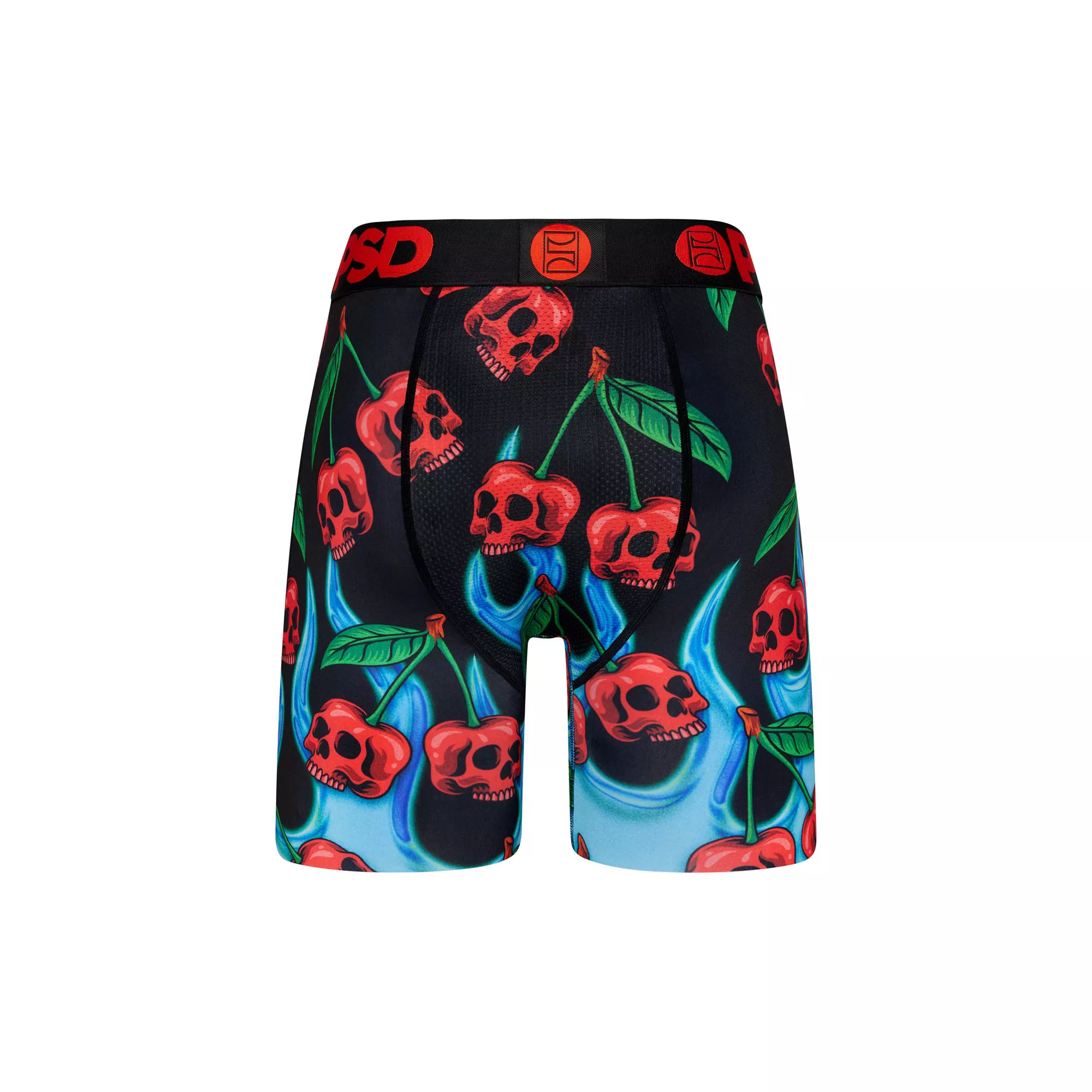 PSD Flame Cherry Skull Boxer Briefs at Spencer's