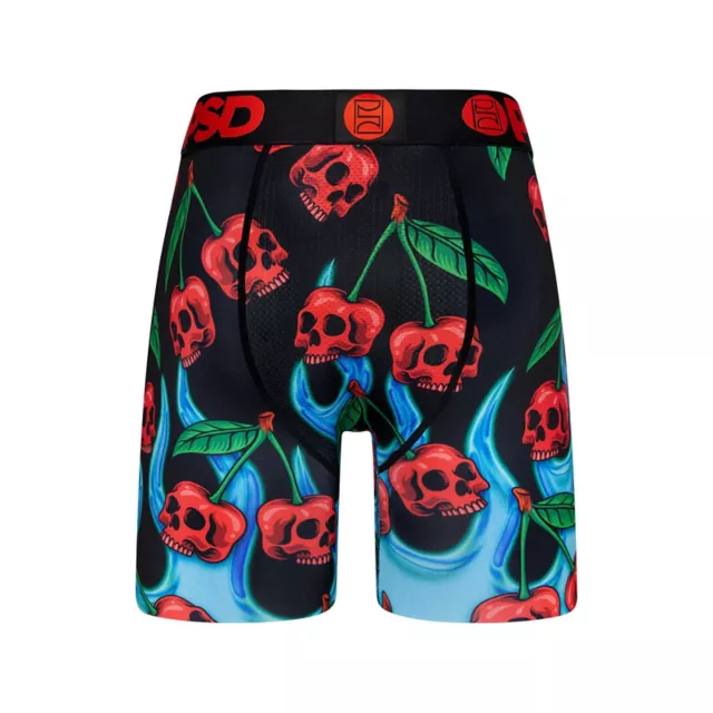 PSD Flame Cherry Skull Boxer Briefs at Spencer's