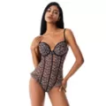 Cheetah Print Boning Bodysuit at Spencer's