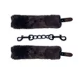 Brown Faux Fur Cuffs - Pleasure Bound at Spencer's