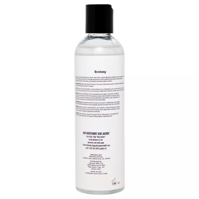 Ecstasy Water-Based Lube 8 oz. - Hott Love at Spencer's