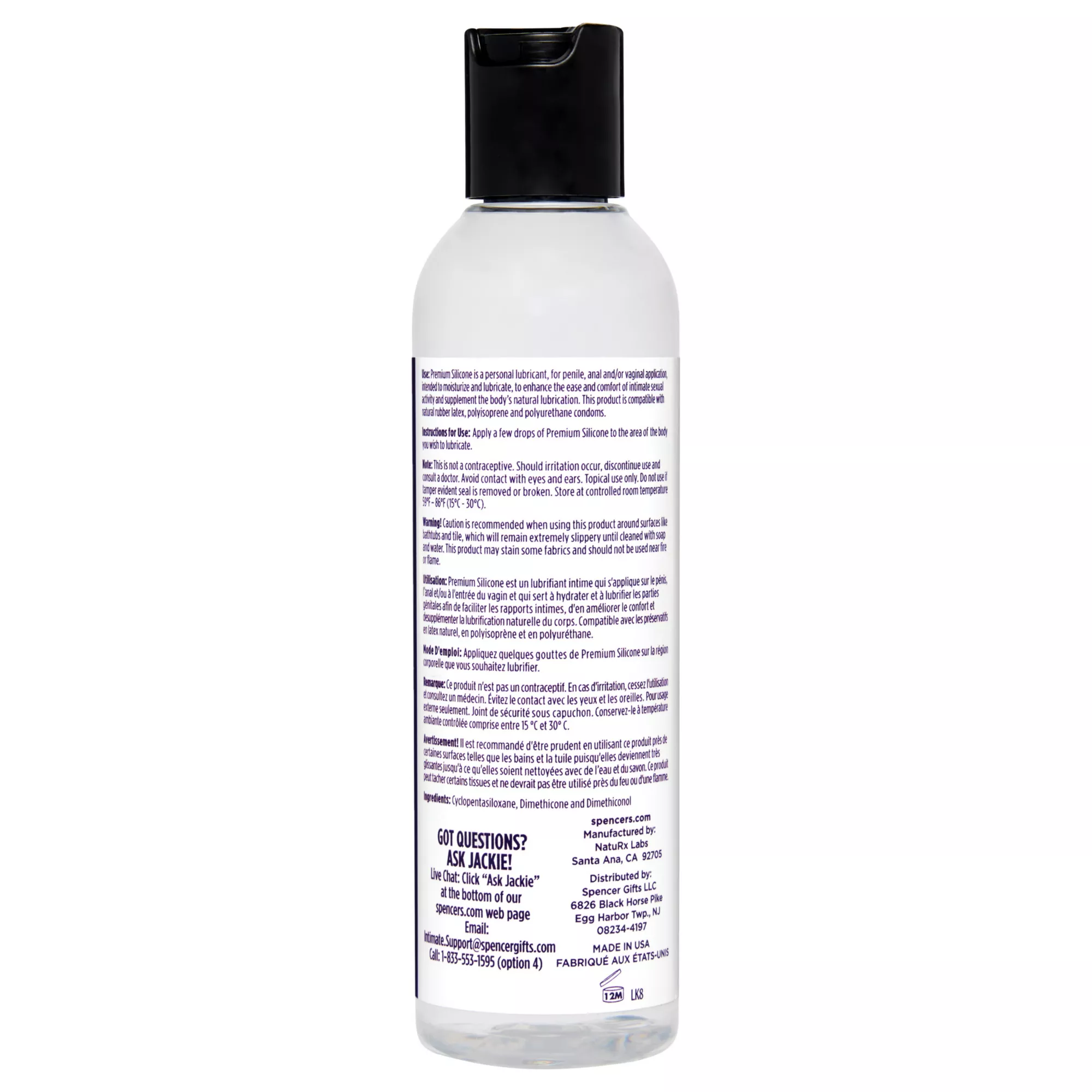 Premium Silicone-Based Lube 4 oz. - Hott Love Extreme