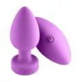 Shine Bright Vibrating Butt Plug Magenta - Hott Love Extreme at Spencer's