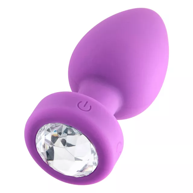 Shine Bright Vibrating Butt Plug Magenta - Hott Love Extreme at Spencer's