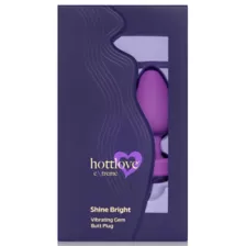 Shine Bright Vibrating Butt Plug Magenta - Hott Love Extreme at Spencer's