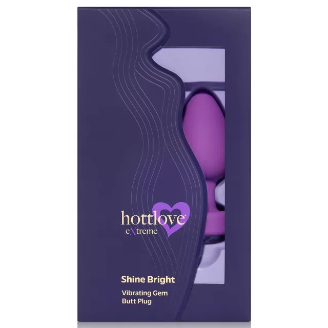 Shine Bright Vibrating Butt Plug Magenta - Hott Love Extreme at Spencer's