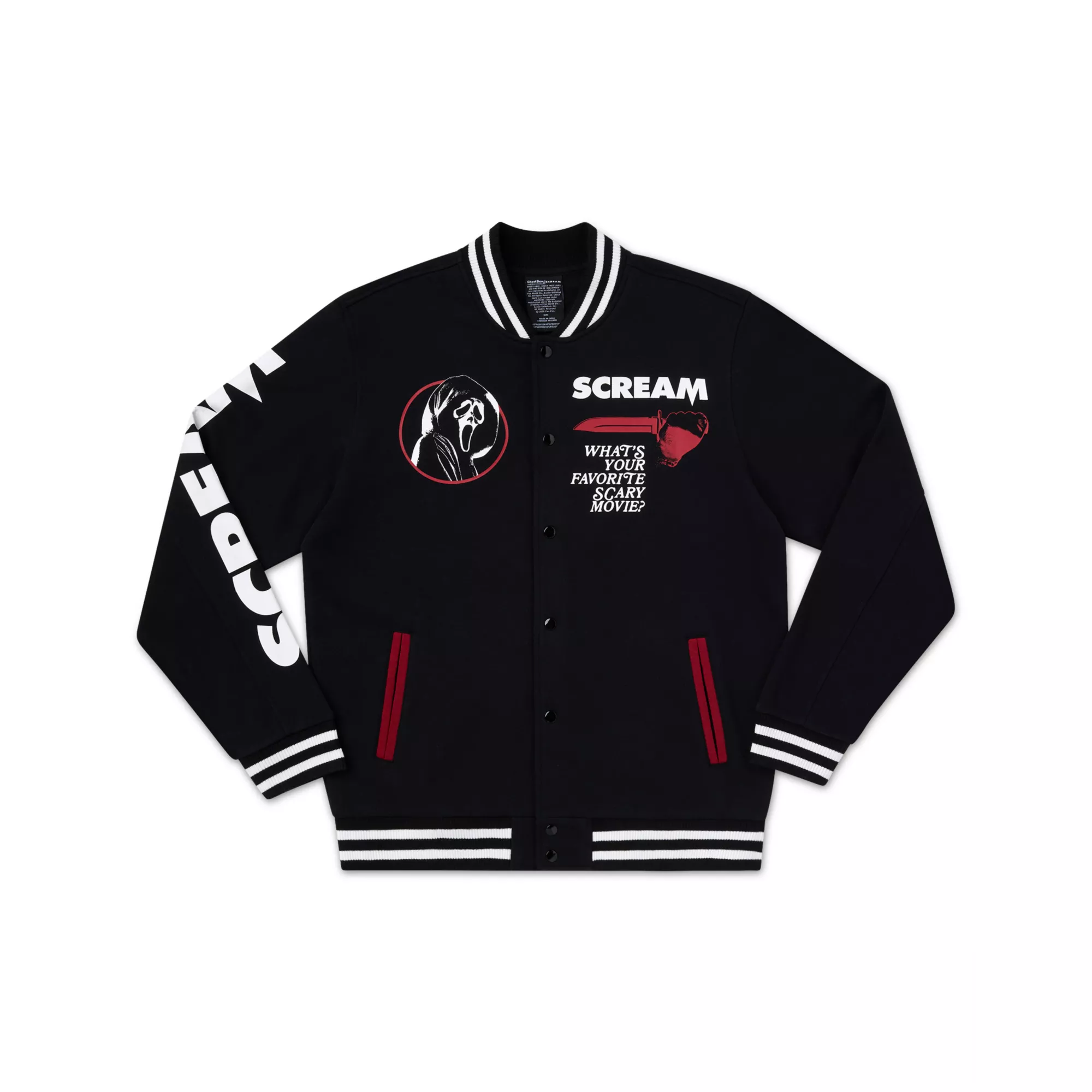 Ghost Face x Scream Varsity Jacket